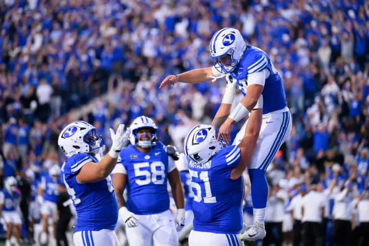 AP Player of the Week: BYU's Bear Bachmeier scored as runner, passer, receiver against Notre Dame